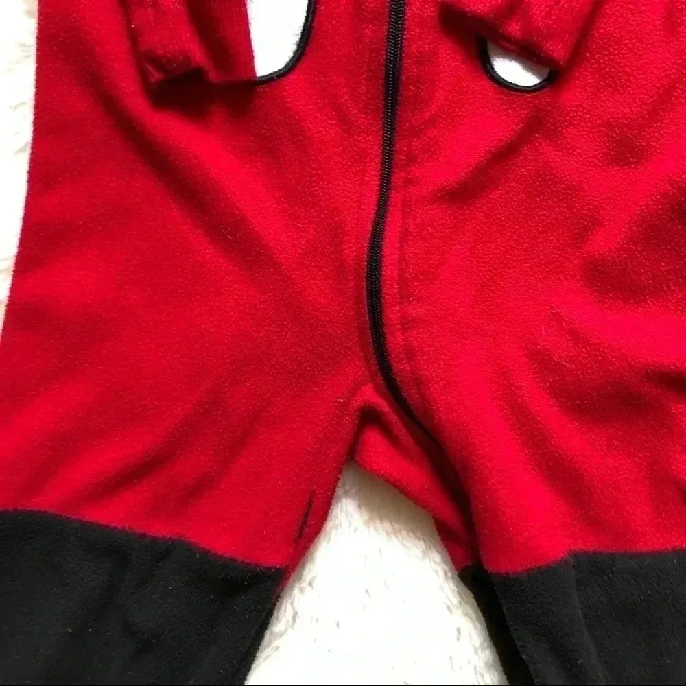 Mickey Mouse Footed Onesie Size 2T With Hood - Picture 3 of 16
